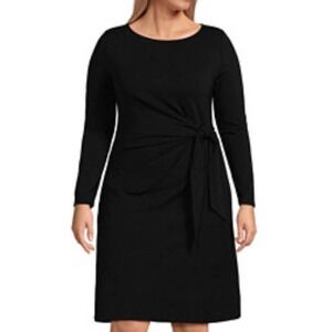 lands end ponte knit sheath dress Lands' End Ponte Knit Sleeveless Sheath Dress Women M (10-12) Red Career  Stretch